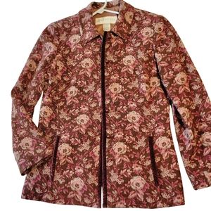 Doncaster women's pink floral Shacket/Blazer size 4